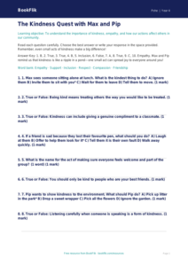 Free Kindness Quiz | Class 4 | Life Skills | BookFlik