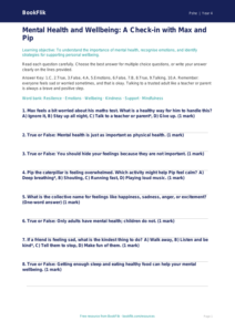 Free Mental Health Quiz for Class 4 Students | BookFlik