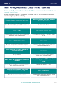 Money Flashcards for Class 4 Maths | CBSE Life Skills | BookFlik