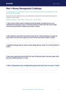 Free Money Worksheet | Class 4 | Life Skills | BookFlik