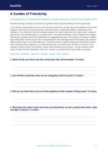 Free Relationships Comprehension | Class 4 | Life Skills | BookFlik