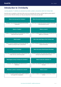 Christianity Flashcards for Class 4 | EVS & Moral Education | BookFlik
