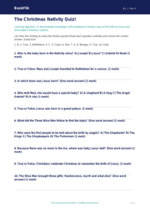 Christmas Quiz for Class 4 | EVS & Moral Education | BookFlik