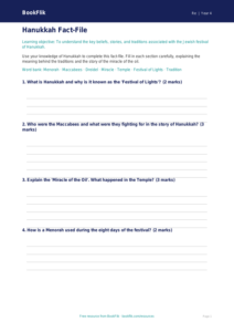 Hanukkah Learning Resource for Class 4 | EVS & Moral Education | BookFlik