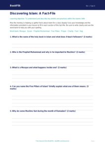 Class 4 Islam and Cultural Diversity Worksheet | BookFlik