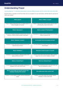 Free Prayer Flashcards | Class 4 | EVS / Moral Education | BookFlik