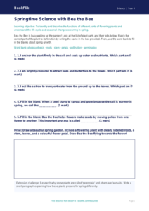 Science spring science activity sheet class 4 core