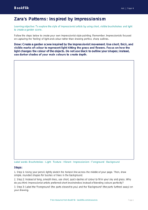 Free Famous Artists Drawing Sheet | Year 4 Core | BookFlik