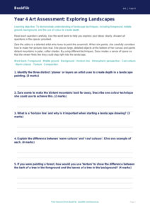 Free Landscapes Assessment | Year 4 Core | BookFlik