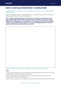 Free Landscapes Drawing Sheet | Year 4 Core | BookFlik