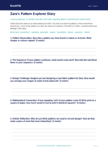 Free Pattern Template | Year 4 Core | BookFlik