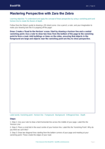 Free Perspective Drawing Sheet | Year 4 Core | BookFlik