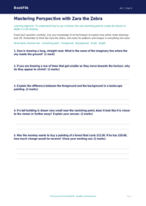 Free Perspective Worksheet | Year 4 Core | BookFlik