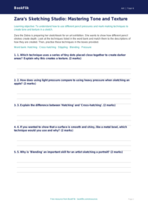 Free Sketching Activity Sheet | Year 4 Core | BookFlik
