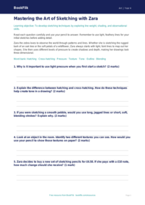 Free Sketching Worksheet | Year 4 Core | BookFlik