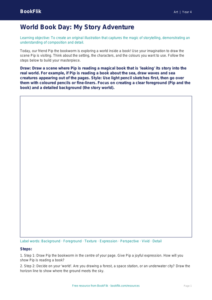 Free World Book Day Art Drawing Sheet | Year 4 Core | BookFlik