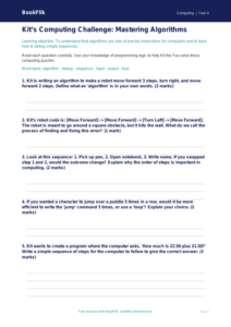 Free Coding Worksheet | Year 4 Core | BookFlik