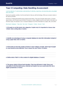 Free Data Handling Assessment | Year 4 Core | BookFlik