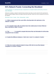Free Networks Activity Sheet | Year 4 Core | BookFlik