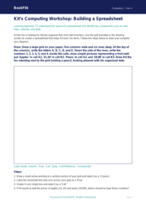 Free Spreadsheets Drawing Sheet | Year 4 Core | BookFlik