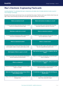 Free Electronics Flashcards | Year 4 Core | BookFlik
