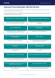 Free Seasonal Food Flashcards | Year 4 Core | BookFlik