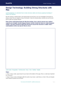 Free Structures Drawing Sheet | Year 4 Core | BookFlik