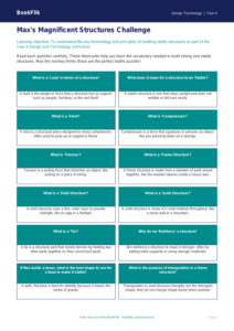 Free Structures Flashcards | Year 4 Science | BookFlik