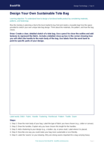 Free Textiles Drawing Sheet | Year 4 Core | BookFlik
