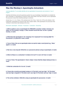 Free Apostrophes Quiz | Year 4 Greater Depth | BookFlik