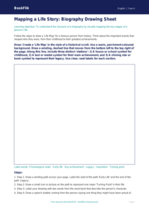 Free Biography Drawing Sheet | Year 4 Core | BookFlik