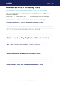 Free Black History Month Template | Year 4 Core | BookFlik