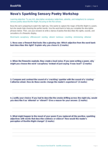 Free Bonfire Night Activity Sheet | Year 4 Greater Depth | BookFlik