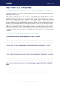 Free Christmas Story Comprehension | Year 4 Greater Depth | BookFlik