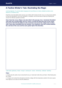 Free Christmas Story Drawing Sheet | Year 4 Greater Depth | BookFlik