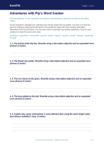 Free Creative Writing Activity Sheet | Year 4 Core | BookFlik