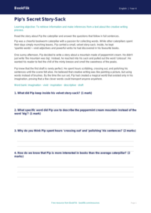 Free Creative Writing Comprehension | Year 4 Core | BookFlik