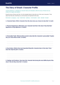 Free Diwali Story Template | Year 4 Core | BookFlik
