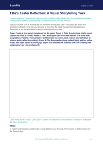Free Easter Story Drawing Sheet | Year 4 Greater Depth | BookFlik