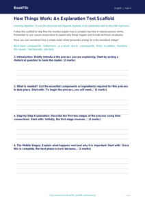 Free Explanation Texts Writing Frame | Year 4 Core | BookFlik