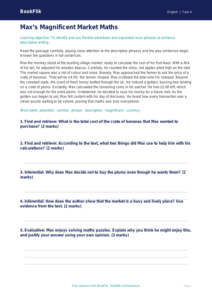 Free Grammar Comprehension | Year 4 Greater Depth | BookFlik
