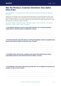 Free Grammar Worksheet | Year 4 Core Curriculum | BookFlik