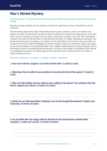 Free Inference Comprehension | Year 4 Greater Depth | BookFlik