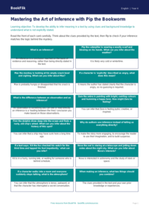 Free Inference Flashcards | Year 4 Greater Depth | BookFlik