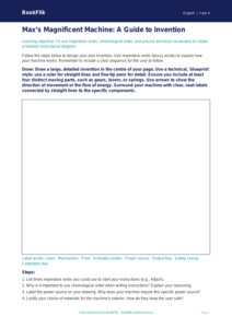 Free Instructions Drawing Sheet | Year 4 Greater Depth | BookFlik