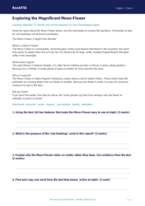 Free Non-Chronological Reports Tracking Sheet | Year 4 Literacy | BookFlik