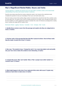 Free Nouns And Verbs Track Sheet | Year 4 Greater Depth | BookFlik