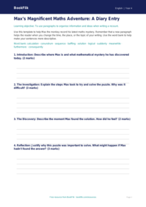 Free Paragraphs Template | Year 4 Greater Depth | BookFlik