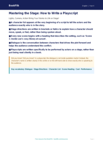Free Playscripts Poster | Year 4 Core | BookFlik