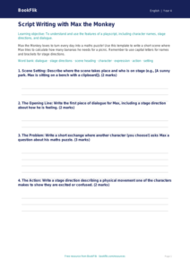Free Playscripts Template | Year 4 Core | BookFlik